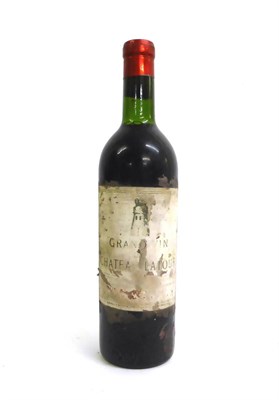 Lot 2039 - Chateau Latour 1936, Pauillac U: top shoulder/very bottom of neck, label badly soiled, vintage only