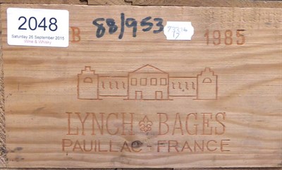 Lot 2048 - Chateau Lynch Bages 1985, Pauillac, owc (twelve bottles)