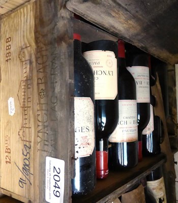 Lot 2049 - Chateau Lynch Bages 1988, Pauillac, owc (twelve bottles) U: case appears to have been on a very...