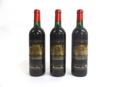 Lot 2055 - Chateau Palmer 1997, Margaux (x3) (three bottles) U: into neck