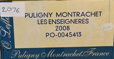 Lot 2076 - Olivier Leflaive Puligny Montrachet Les Enseigneres 2008, oc (twelve bottles)