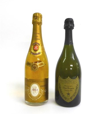 Lot 2091 - Louis Roederer Cristal 1983, vintage champagne; Dom Perignon 1996, vintage champagne (two...