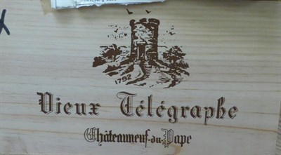 Lot 2115 - Vieux Telegraphe Chateauneuf-du-Pape 2003, Rhone, owc (twelve bottles)