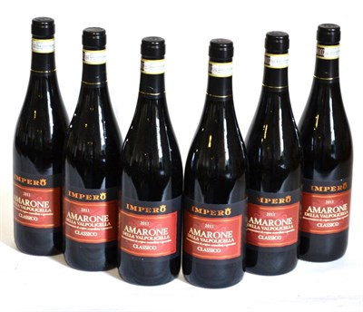 Lot 2138 - Impero Amarone della Valpolicella Classico 2011 (x6) (six bottles)