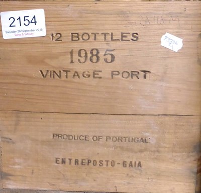 Lot 2154 - Graham 1985, vintage port, owc (twelve bottles)