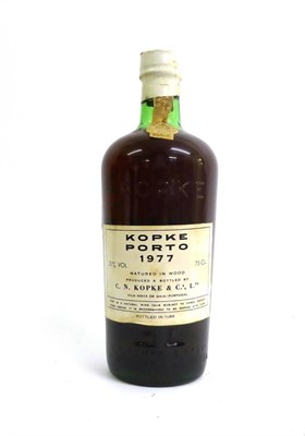 Lot 2157 - Kopke 1977 LBV, bottled 1986 U: very top shoulder