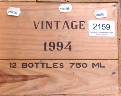 Lot 2159 - Nieport 1994, vintage port, owc (twelve bottles)