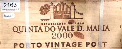 Lot 2163 - Quinta Do Vale D Maria 2000, vintage port, half case, owc (six bottles)