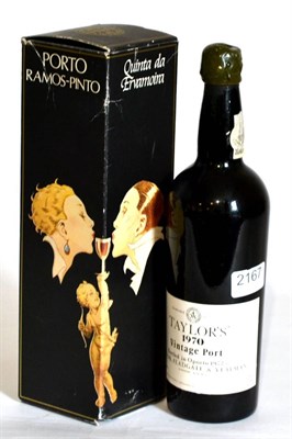 Lot 2167 - Taylor 1970, vintage port; Quinta da Ervamoira 10 Year Old Port (two bottles)