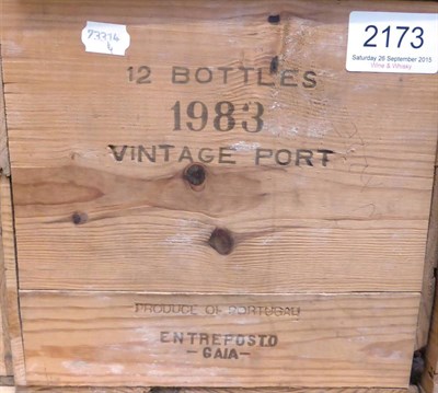 Lot 2173 - Warre 1983, vintage port, owc (twelve bottles)