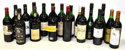 Lot 2180 - A Mixed Parcel Including: Taylor 1970; Delaforce 1975 Vintage Port (x2); a bottle with a...