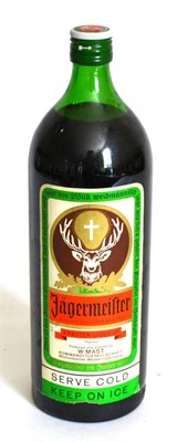 Lot 2199 - Jagermeister circa 1970's/1980's, produced and bottled by W Mast, no capacity stated but...