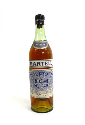 Lot 2202 - Martell Three Star probably circa 1930's, Very Old Pale Cognac, no spirit strength or capacity...