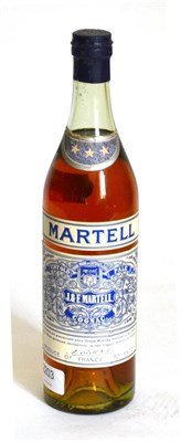 Lot 2203 - Martell Three Star Spring Cap circa 1930's, Very Old Pale Cognac, 70 proof, no capacity stated...