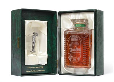 Lot 2235 - Bowmore The Golf Decanter, Famous Golf Courses of Scotland No.1, cut lead crystal decanter with...