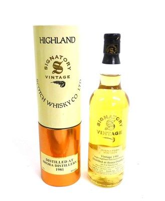 Lot 2236 - Brora 1981 20 Year Old Signatory Vintage, bottled 2001, cask No.575, bottle 140/405, 70cl, 43%,...