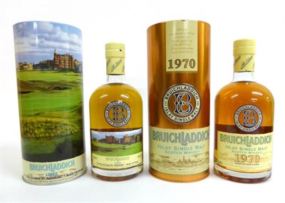 Lot 2241 - Bruichladdich 1970, 70cl, 44.2%, in original tin with two booklets; Bruichladdich Links 'The...