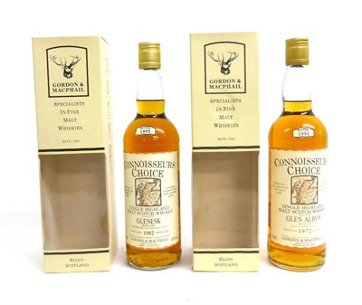 Lot 2269 - Glen Albyn 1972 Connoisseurs Choice, bottled 1994, 70cl, 40%, in original carton; Glenesk 1982...