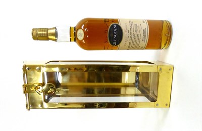 Lot 2280 - Glengoyne 28 Year Old, 70cl, 50.4%, in gilt presentation case with padlock and key