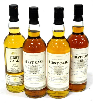 Lot 2291 - Highland First Cask Releases Comprising: Dalmore 1990 22 Year Old Cask 9425; Ben Nevis 1990 21 Year