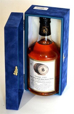 Lot 2295 - Highland Park 1989 10 Year Old Signatory Vintage, bottled 2000, cask No.11579, bottle 219/702,...