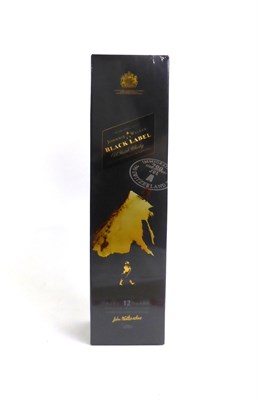 Lot 2300 - Johnnie Walker Black Label Switzerland Edition, litre, sealed with cellophane in original packaging