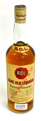 Lot 2329 - R.O.L. Rare Old Liqueur Scotch Whisky, Blended & Bottled by The Newcastle Breweries Ltd,...