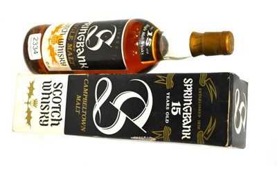 Lot 2334 - Springbank 15 Year Old Gothic 'S' Old Style Label, 70cl, 46%, in original carton