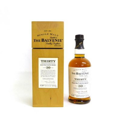 Lot 2351 - The Balvenie 'Thirty' 30 Year Old, 70cl, 47.3%, in original wooden presentation case with leaflet