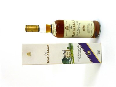 Lot 2362 - The Macallan 18 Year Old 1970, Single Highland Malt Scotch Whisky, bottled 1988, 75cl, 43%, in...