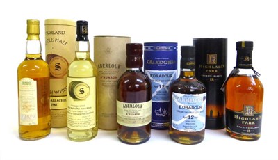 Lot 2375 - The Macallan Glenlivet Murray 8 Year Old McDavid 1989, 70cl, 46%; Highland Park 18 Year Old...