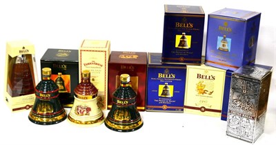 Lot 2405 - A Mixed Parcel of Whisky Comprising: Ten assorted Bells 'Bell' decanters; The Famous Grouse...