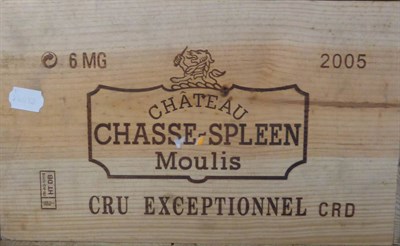 Lot 2009 - Chateau Chasse Spleen 2005, Moulis en Medoc, magnums, owc (six magnums)