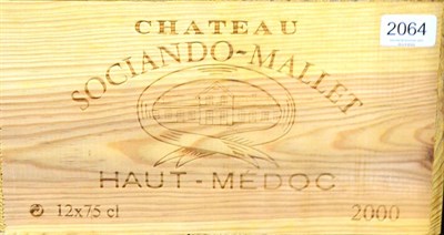 Lot 2064 - Chateau Sociando Mallet 2000, Haut Medoc, owc (twelve bottles)