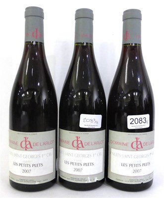 Lot 2083 - Domaine de L'Arlot Les Petits Plets 2007 (X3) (three bottles)