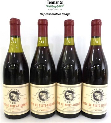 Lot 2085 - J C Boisset Cotes de Nuits Villages 1973 (x12) (twelve bottles)