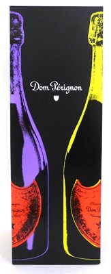Lot 2105 - Dom Perignon 2002 Andy Warhol Limited Edition Cyan Label, vintage champagne