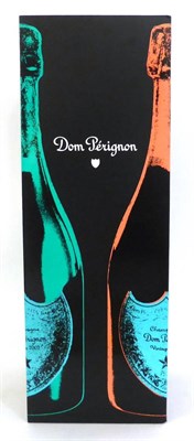 Lot 2106 - Dom Perignon 2002 Andy Warhol Limited Edition Cyan Label, vintage champagne