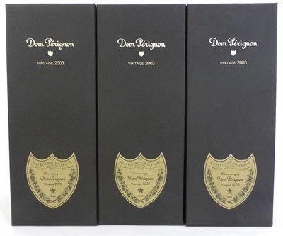 Lot 2109 - Dom Perignon 2002, vintage champagne, oc (x3) (thee bottles)