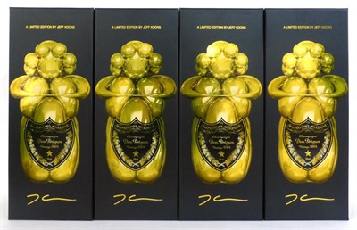 Lot 2111 - Dom Perignon 2004 Jeff Koons Limited Edition, vintage champagne, oc (x4) (four bottles)