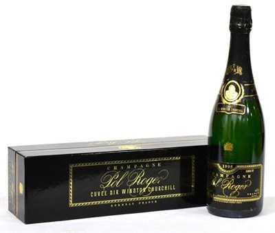 Lot 2118 - Pol Roger Cuvee Sir Winston Churchill 1995, vintage champagne, oc  U: 1cm inverted, some small...
