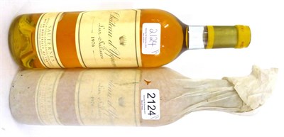 Lot 2124 - Chateau d'Yquem 1976, Sauternes (x2) (two bottles) U: top shoulder