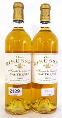 Lot 2129 - Chateau Rieussec 2003, Sauternes (x2) (two bottles)