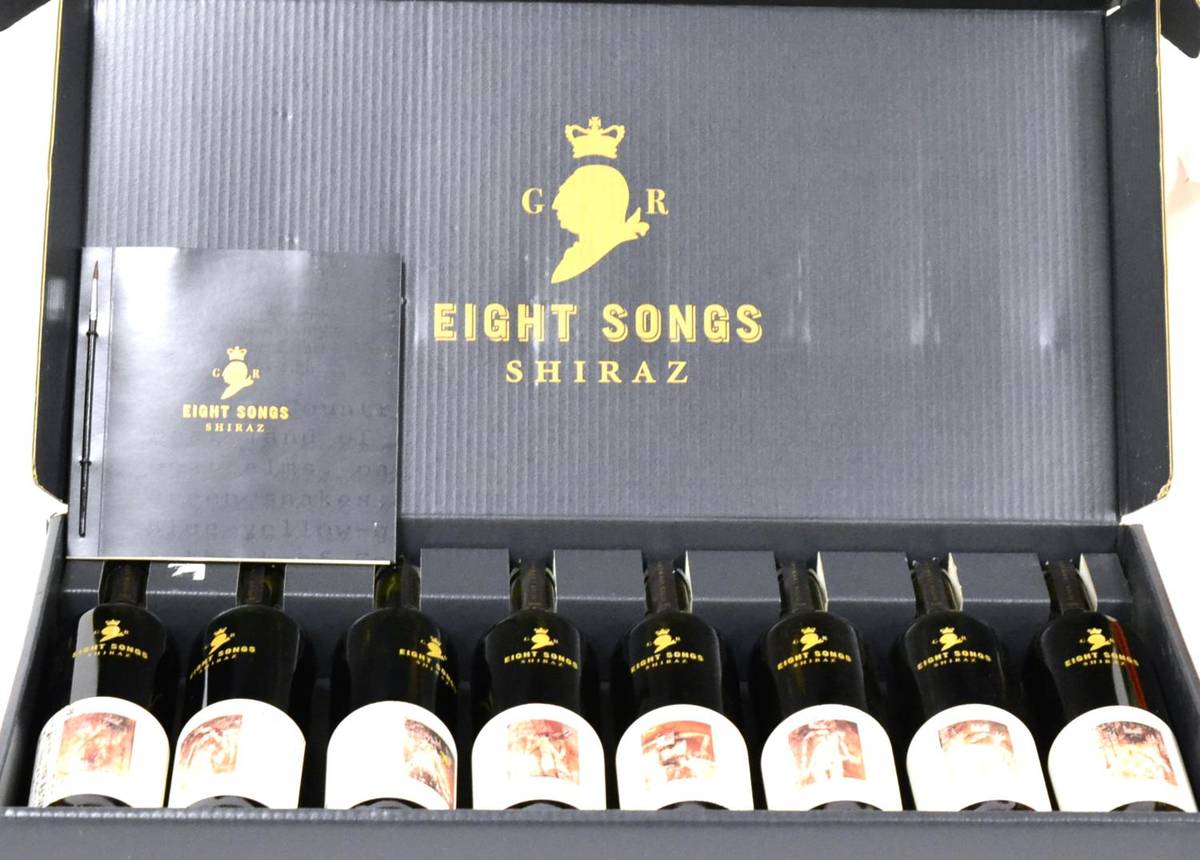 Lot 2142 - Eight Songs Shiraz 1998, Peter Lehmann edition, comprising eight bottles in presentation case...