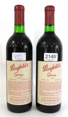Lot 2149 - Penfolds Grange Bin 95 1986 (x2) (two bottles) U: top shoulder