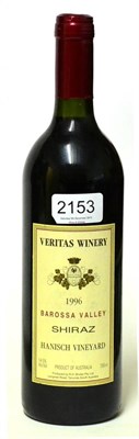 Lot 2153 - Rolf Binder Veritas Winery Hanisch Shiraz 1996 U: into neck