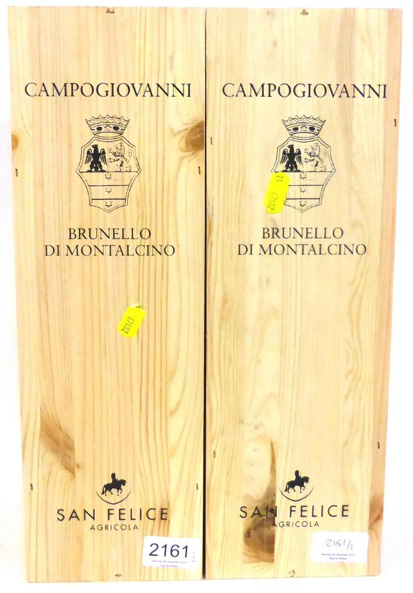 Lot 2161 - Campogiovanni Brunello di Montalcino 2010, magnum (x2), individual owc (two magnums)