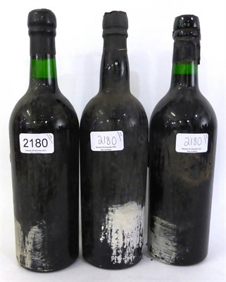 Lot 2180 - Fonseca 1963, vintage port; Unknown, presumed vintage port (three bottles) U: no label, capsule...