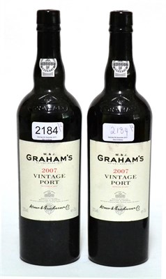 Lot 2184 - Graham 2007, vintage port (x2) (two bottles)