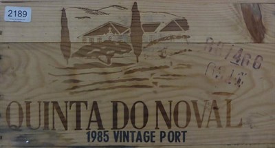 Lot 2189 - Quinta Do Noval 1985, vintage port, owc (twelve bottles)